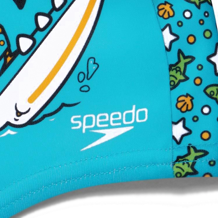 Casca de inot textil Speedo PRINTED POLYESTER CAP IU 8-1224114675 Albastru deschis photo 4